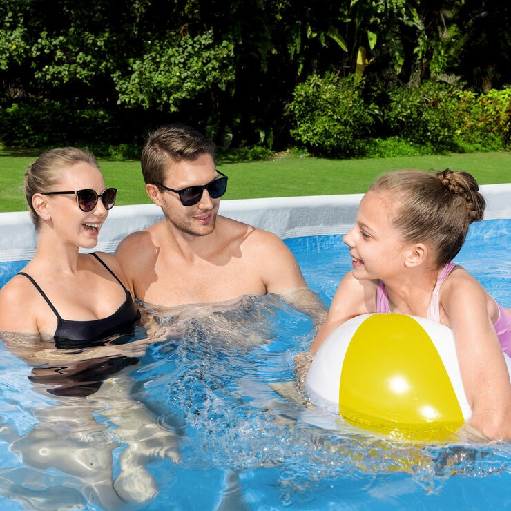 Bestway 13'6" x 6'7" x 48" Steel Pro MAX Rectangular Pool Set