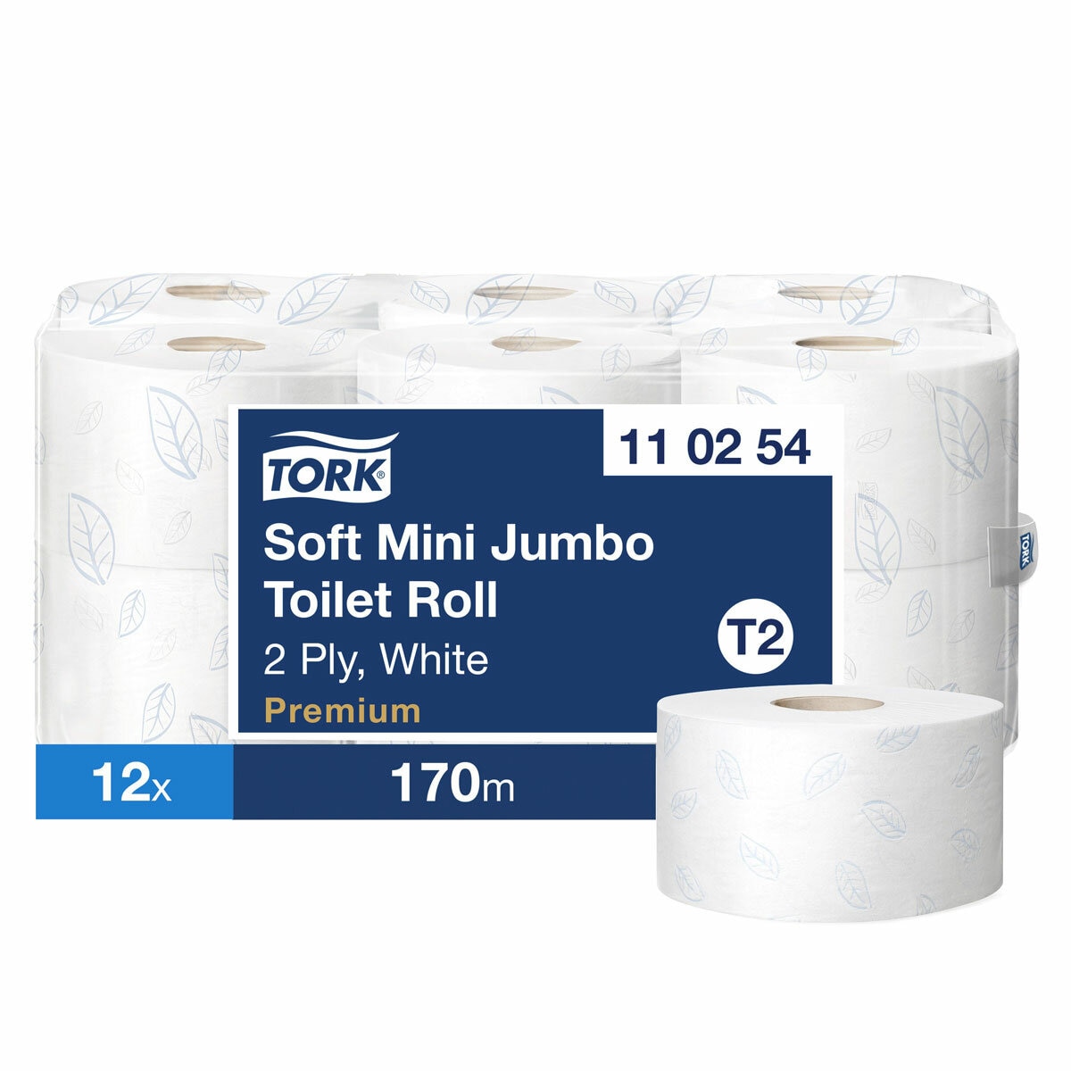 Tork Mini Soft Jumbo Premium Toilet Roll, 12 x 170m Tork Mini Soft Jumbo Premium Toilet Roll, 12 x 170m