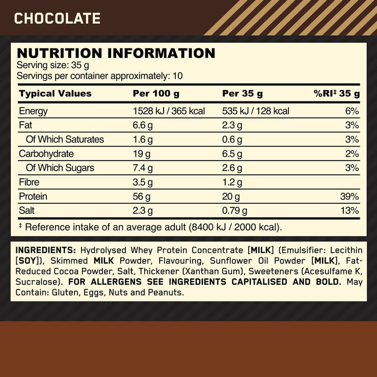 Optimum Nutrition Protein Hot Chocolate 3 x 350g