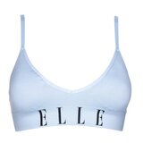 Elle Women's Seamless Bralette, 2 Pack in Blue Fog, Large