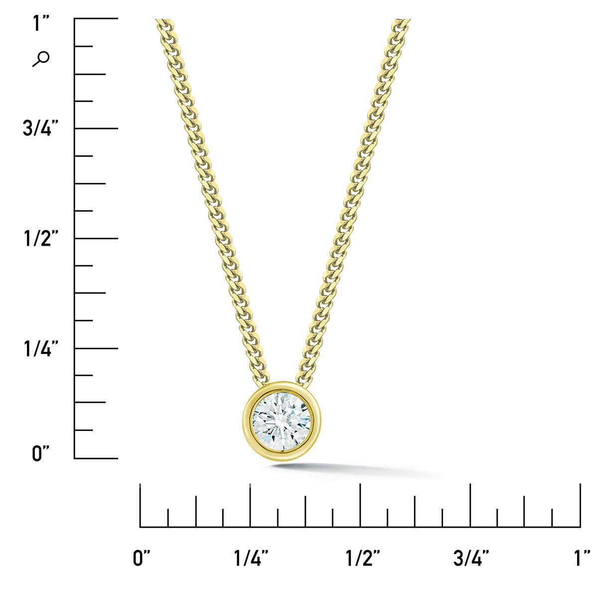 0.30ctw Diamond Pendant, 14k Yellow Gold