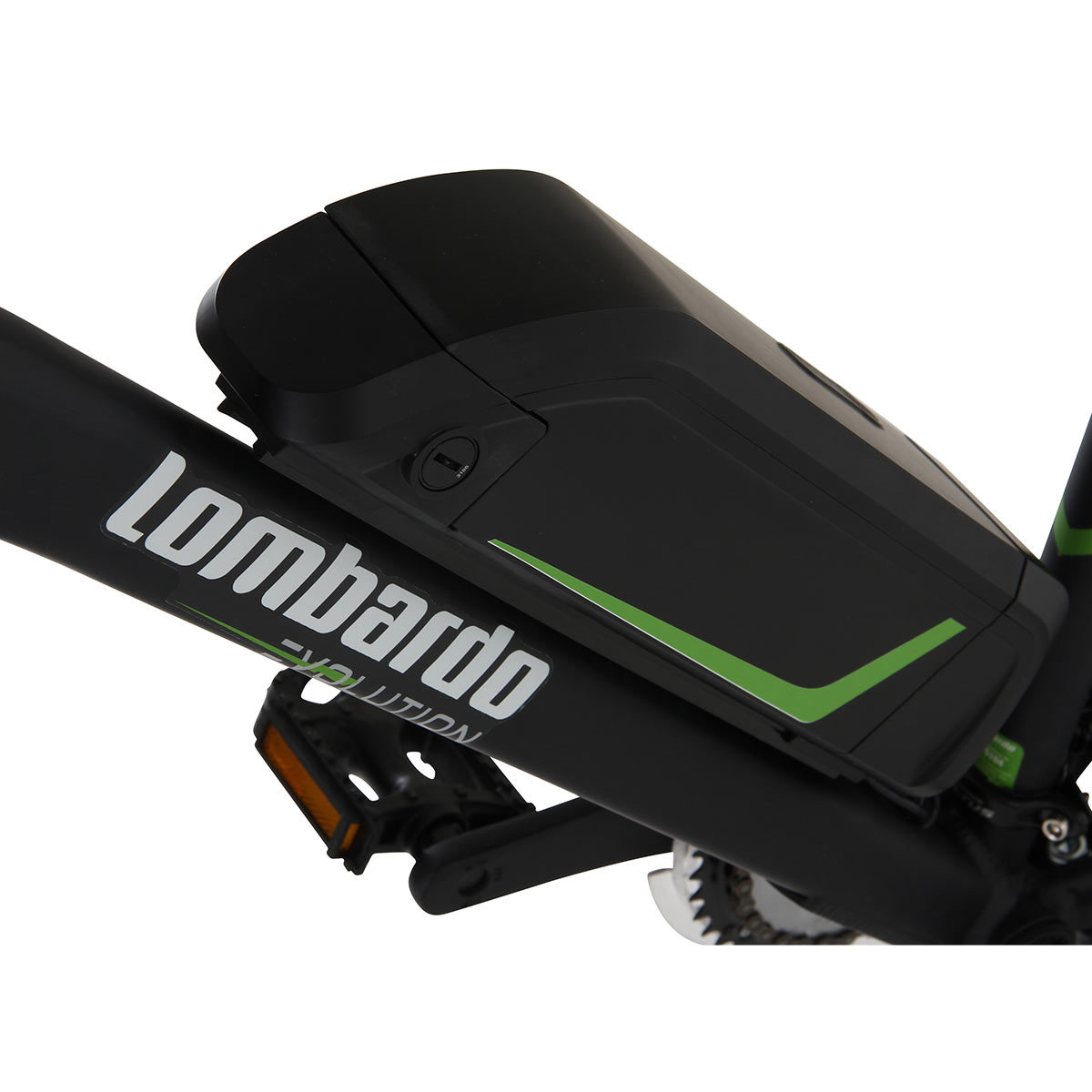 Lombardo Valerdice Mountain E-Bike in Black/Green - in 3 Sizes