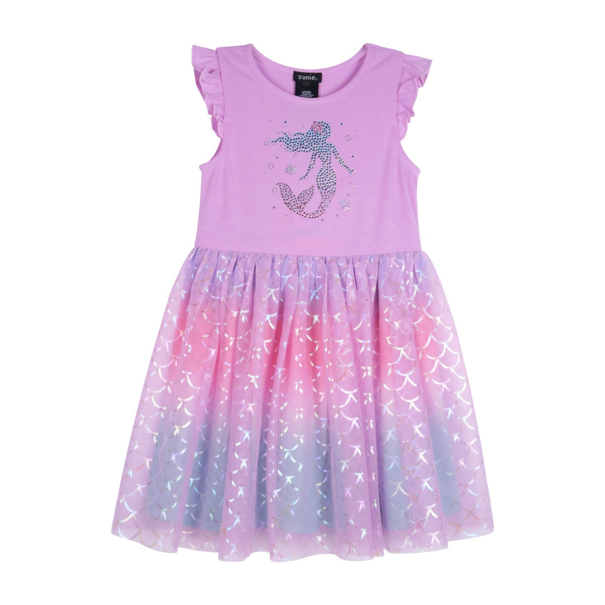 Zunie Girls Tutu Dress in Mermaid, 2 Years