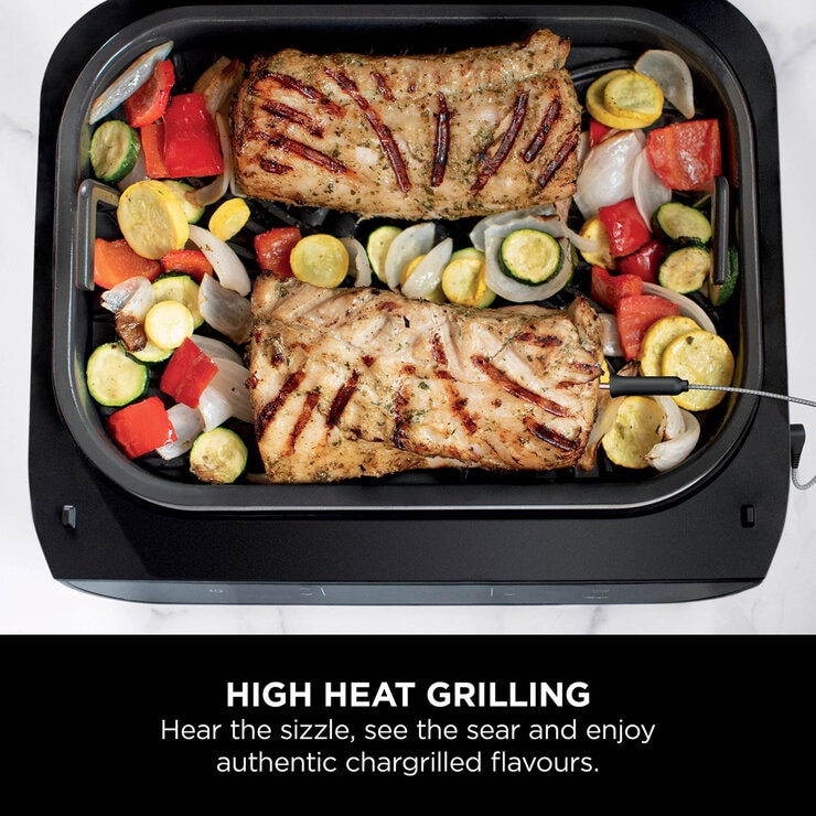Lifestyle image showing high heat grilling Lifestyle image showing high heat grilling