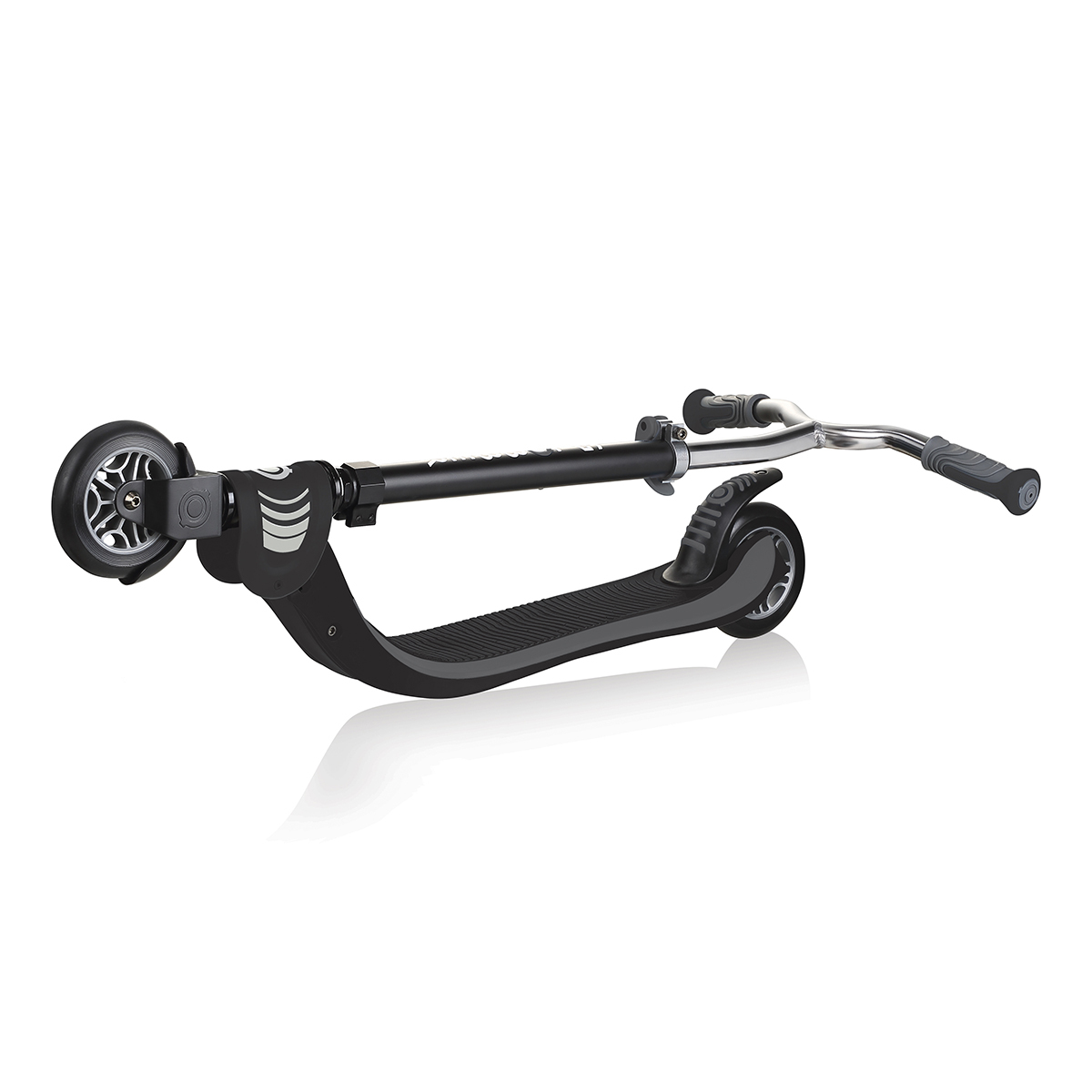 Globber Flow Foldable 125 Scooter in Black/Grey (6+ Years)