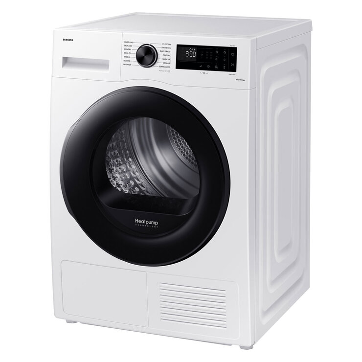 Samsung Series 5 DV90CGC0A0AEEU, 9kg Heat Pump Tumble Dryer, A++ Rated in White