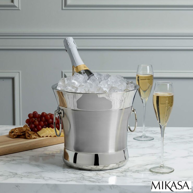 Mikasa Stainless Steel Ice Bucket with Stand Costco UK