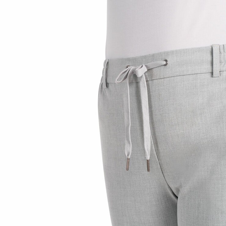 Hilary Radley Ladies 4 Way Stretch Pull On Pant in Heather Grey