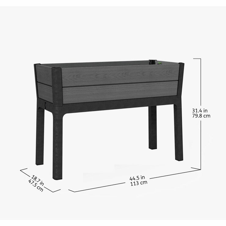 Keter Cortina 1.1m Raised Garden Bed with Self-Watering System