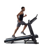 Installed Horizon Fitness 7.0 AtZone Treadmill and Protective Floor Mat