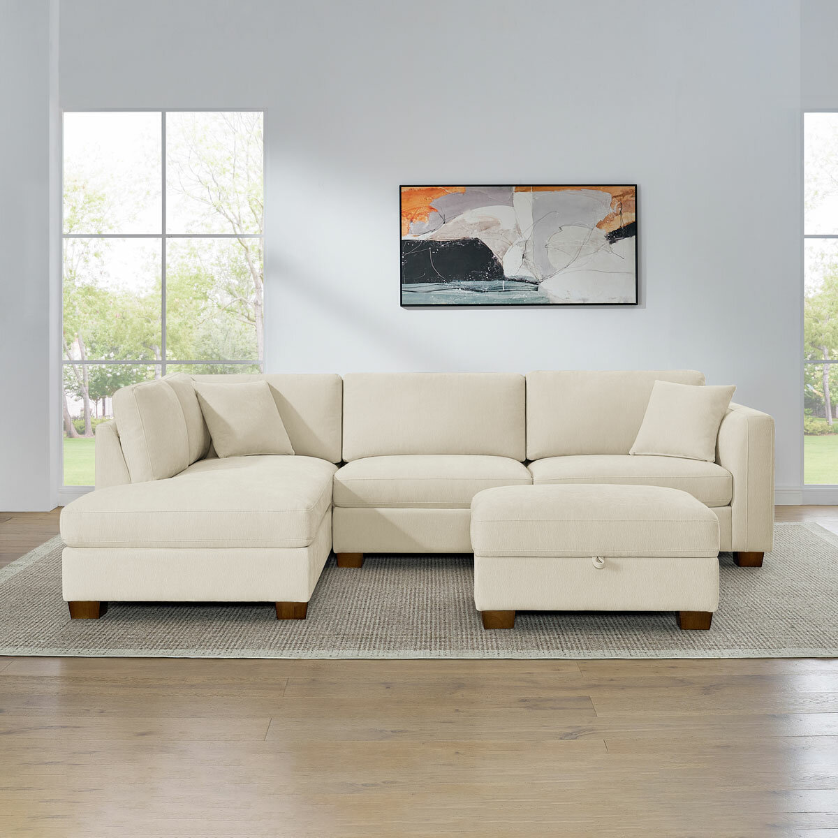 Thomasville Walsen Cream,  Left Hand Facing_Lifestyle