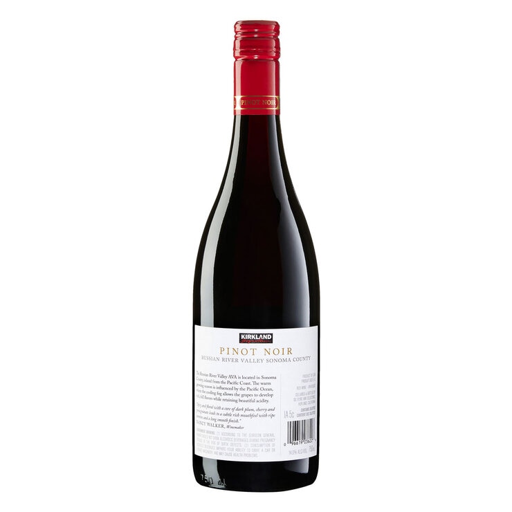 Kirkland Signature Russian River Valley Pinot Noir 2023, 75cl