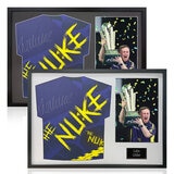 Luke Littler Signed Framed Snooker Shirt including 1 Photo in 2 Options: White or Black Mount
