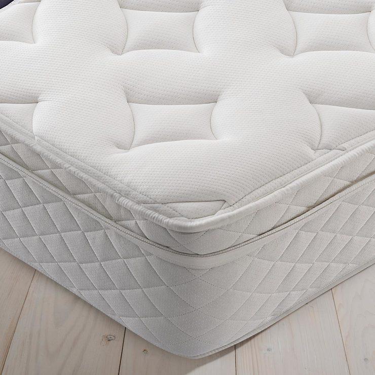 Silentnight Miracoil Memory Cushion Top Mattress & Divan in Sandstone