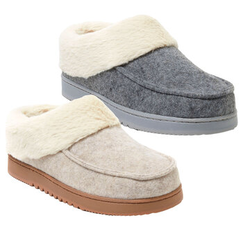 Dearfoam Ladies Clog Slipper in 2 Colours and 4 Sizes