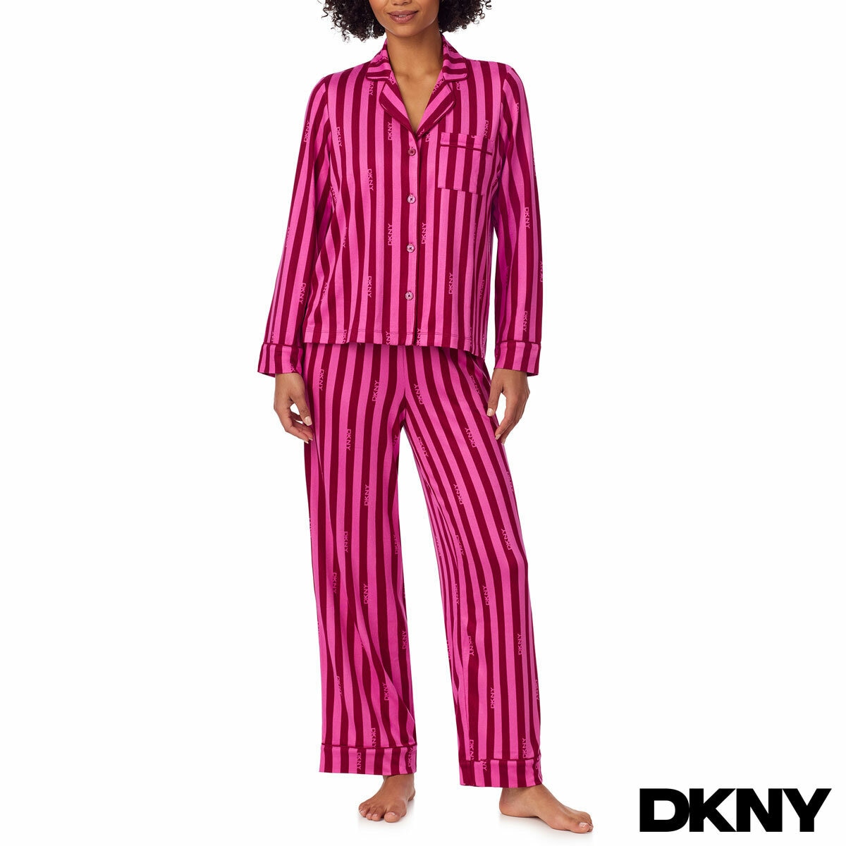 DKNY Women's Notch Collar Pyjama Set DKNY Women's Notch Collar Pyjama Set