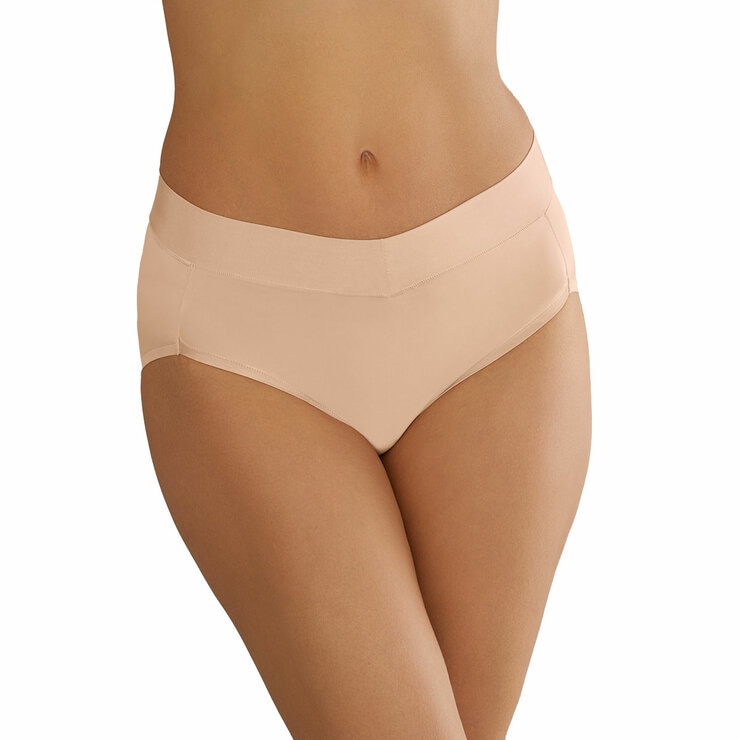 Carole Hochman Women's Seamless Brief 5 Pack in White, Extra Large