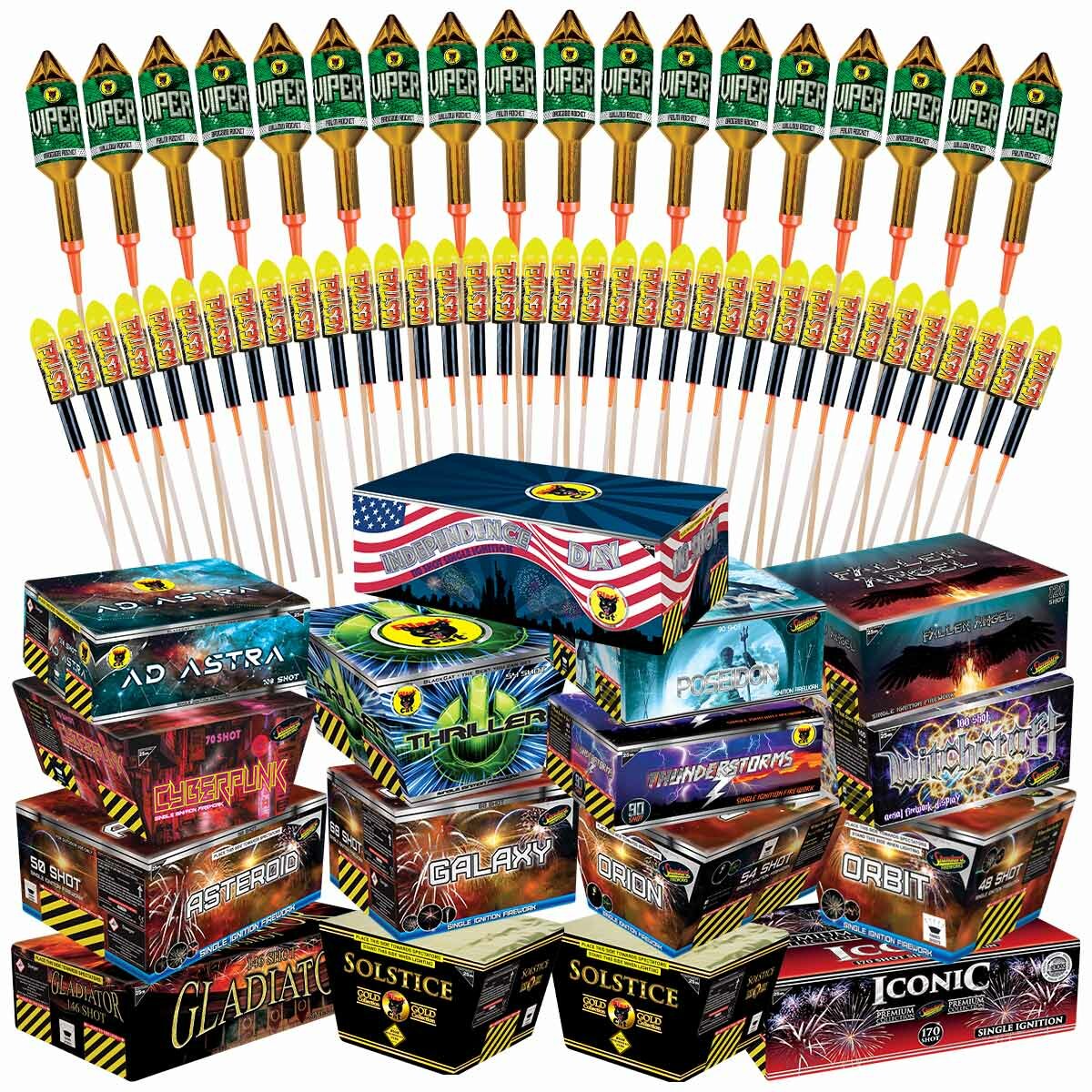 Black Cat Ultimate Show Firework Display Kit