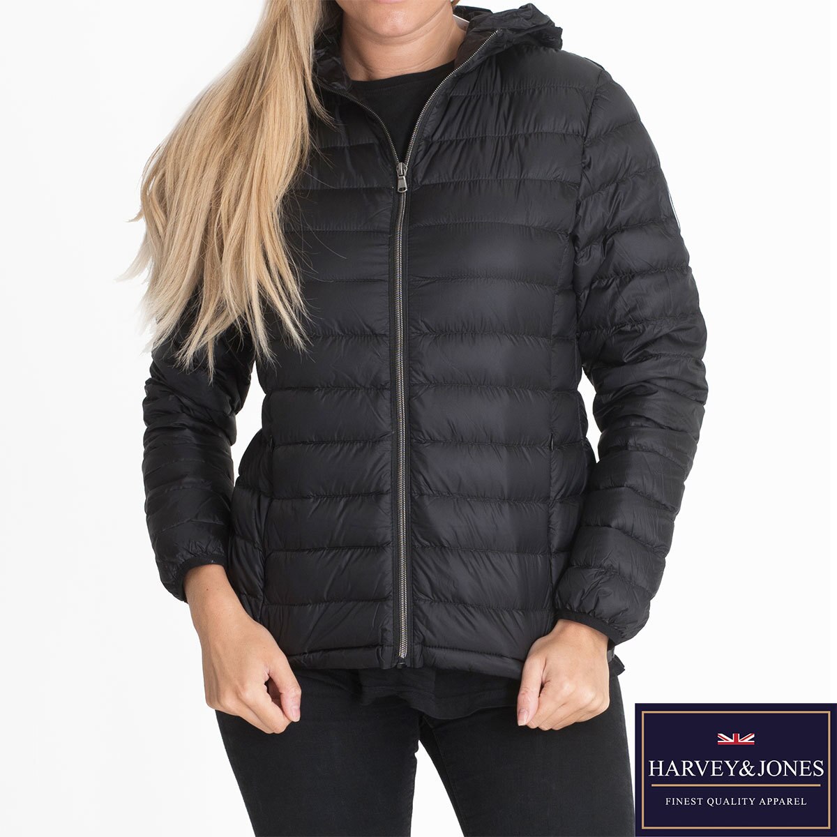 lightweight hooded down jacket