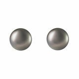 10-10.5mm Tahitian Pearl Earrings, 14ct White Gold 10-10.5mm Tahitian Pearl Earrings, 14ct White Gold