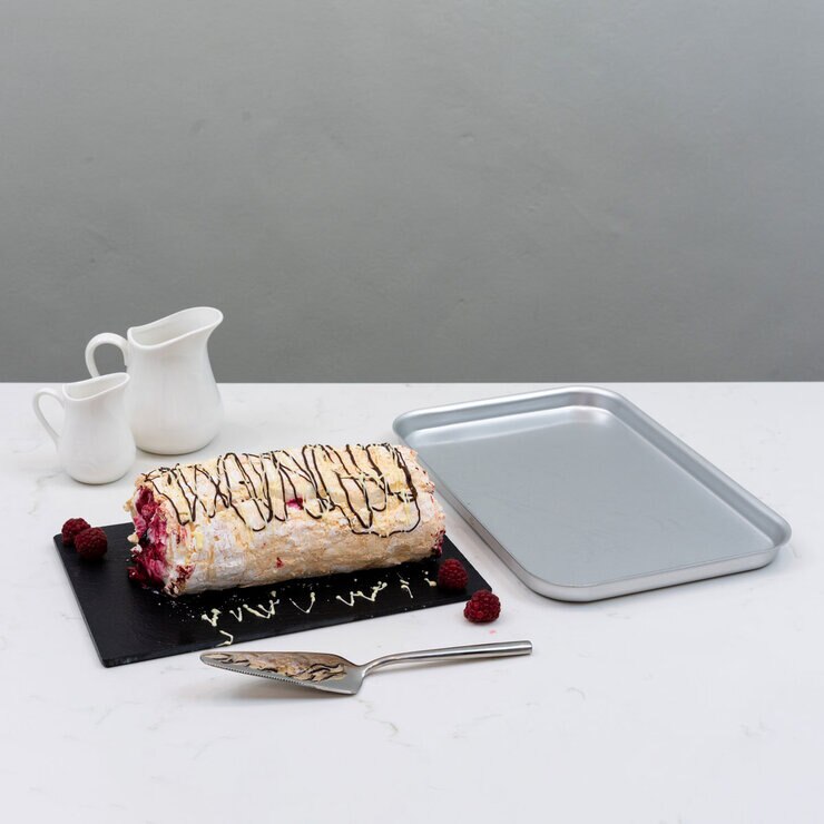 Samuel Groves Mermaid Silver Anodised Aluminium 12" Baking Tray Samuel Groves Mermaid Silver Anodised Aluminium 12" Baking Tray