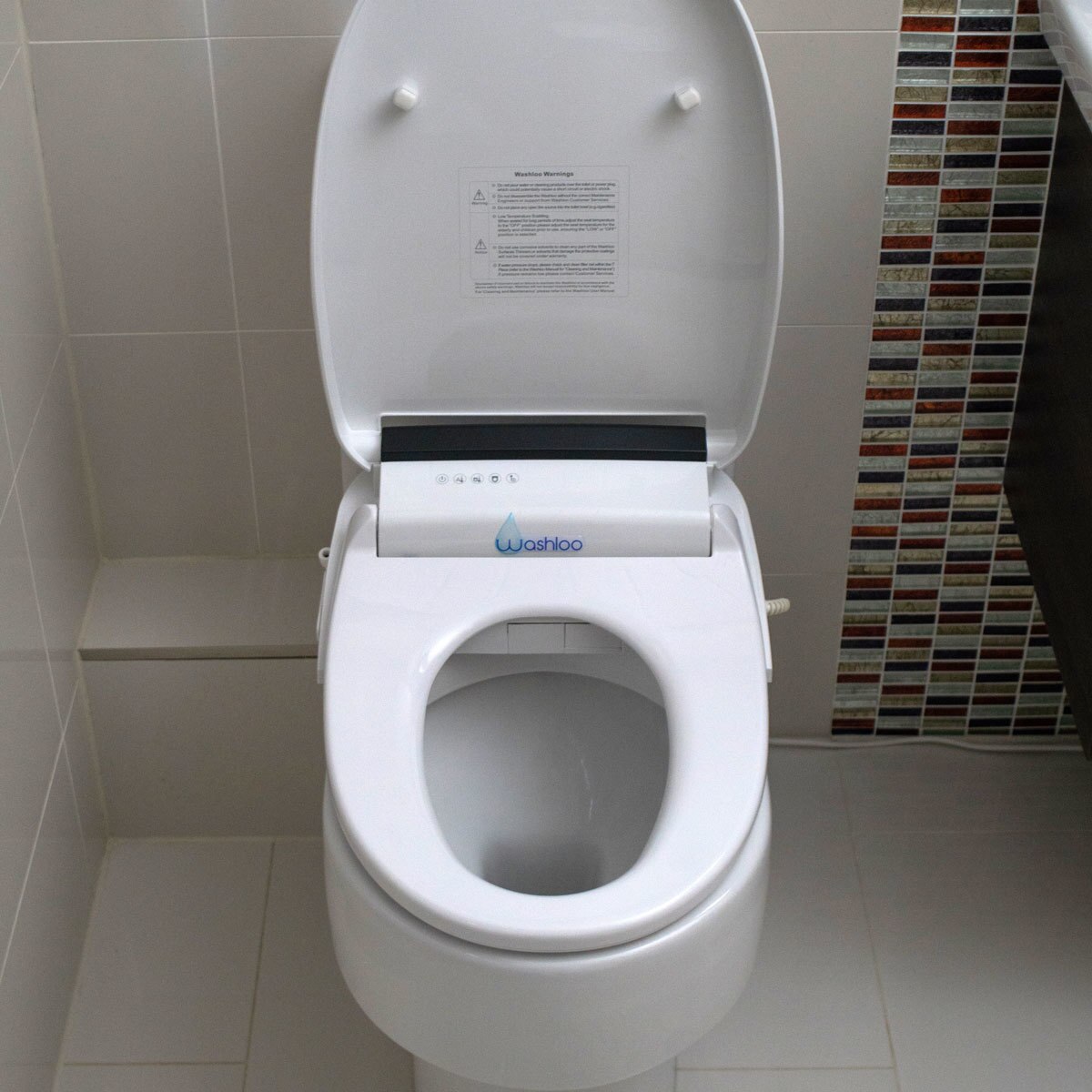 Washloo OmegaR Smart Electric Bidet Toilet Seat with Remote Costco UK
