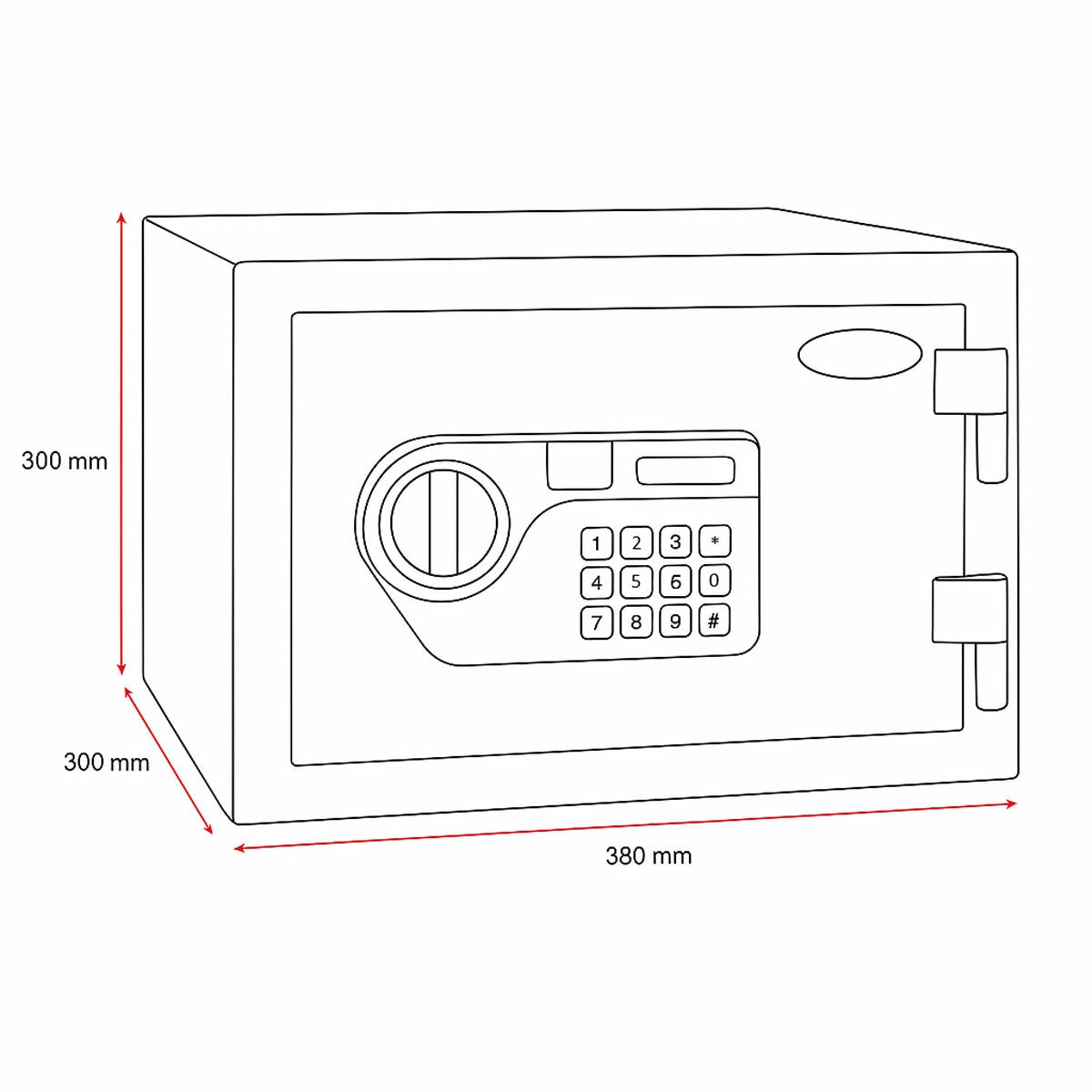 Phoenix 17L Centurion FS1211E Fire & Security Safe with Electric Lock