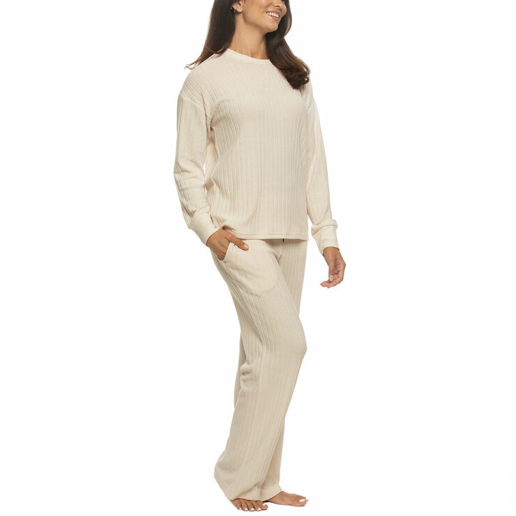 Jezebel Ladies 2 Piece Brushed Rib Lounge Set