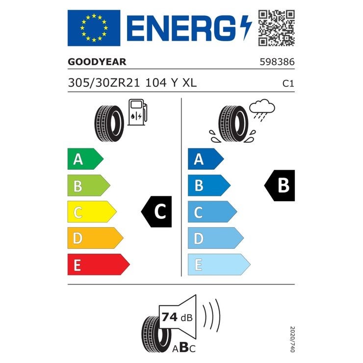 Goodyear 305/30ZR21 104Y EAG F1 ASY 3 NF1 XL FP Goodyear 305/30ZR21 104Y EAG F1 ASY 3 NF1 XL FP