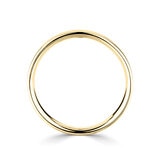 4.0mm Basic Light Court Wedding band. 18ct Yellow Gold