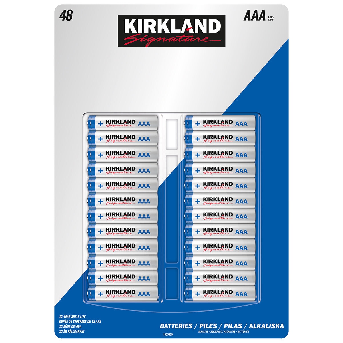 Kirkland Signature Alkaline AAA Batteries - 48 pack Kirkland Signature Alkaline AAA Batteries - 48 pack
