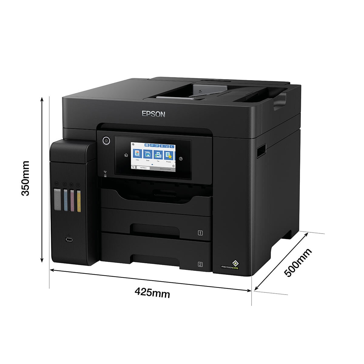 Buy Epson EcoTank ET-5800 Dimensions Image at Costco.co.uk