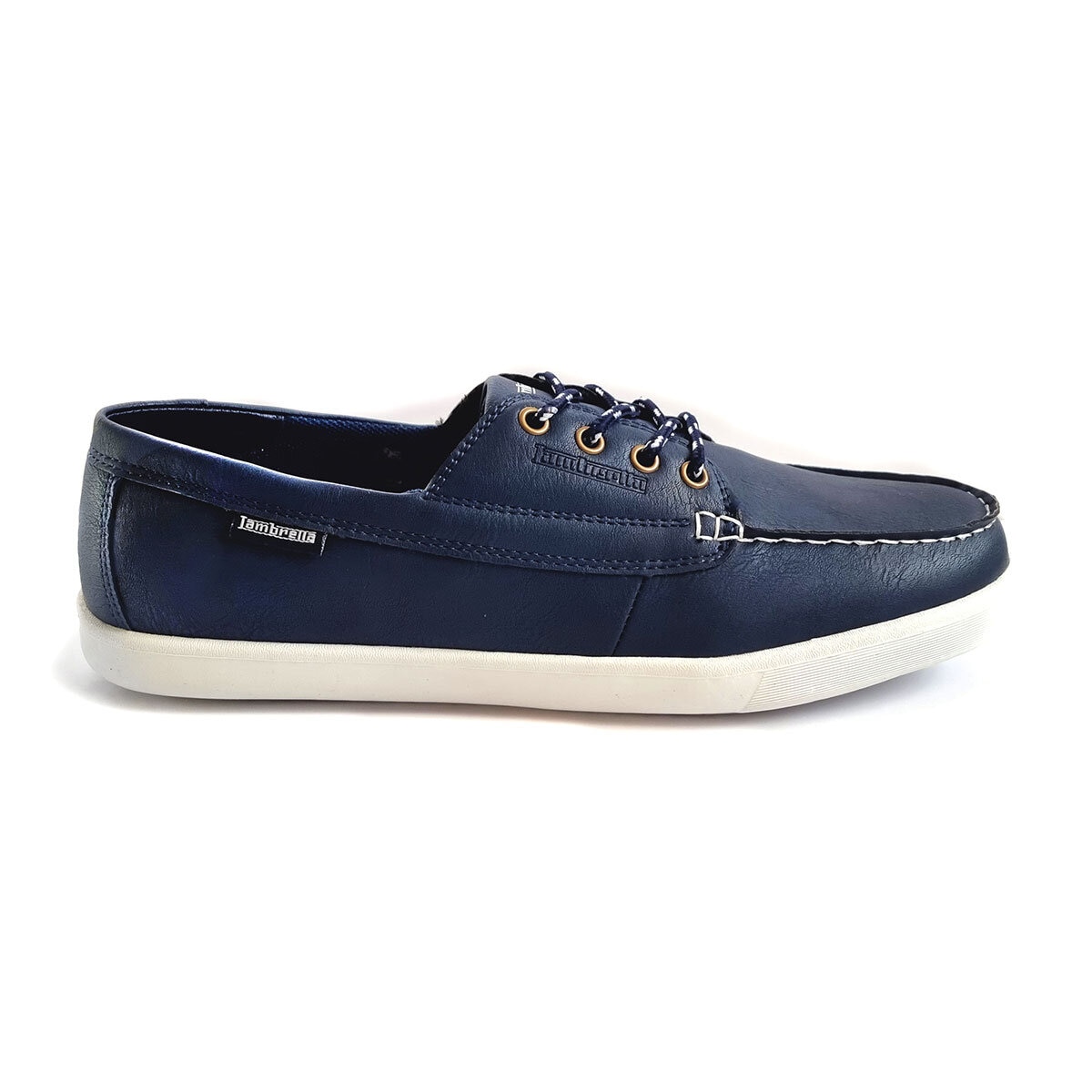 Lambretta Men's Vulkan Boat Shoe in Navy