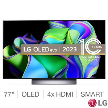 LG OLED77C36LC 77 Inch OLED 4K Ultra HD Smart TV