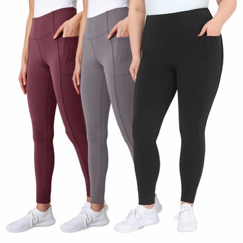 Mondetta Women's Ribbed Panel Tight