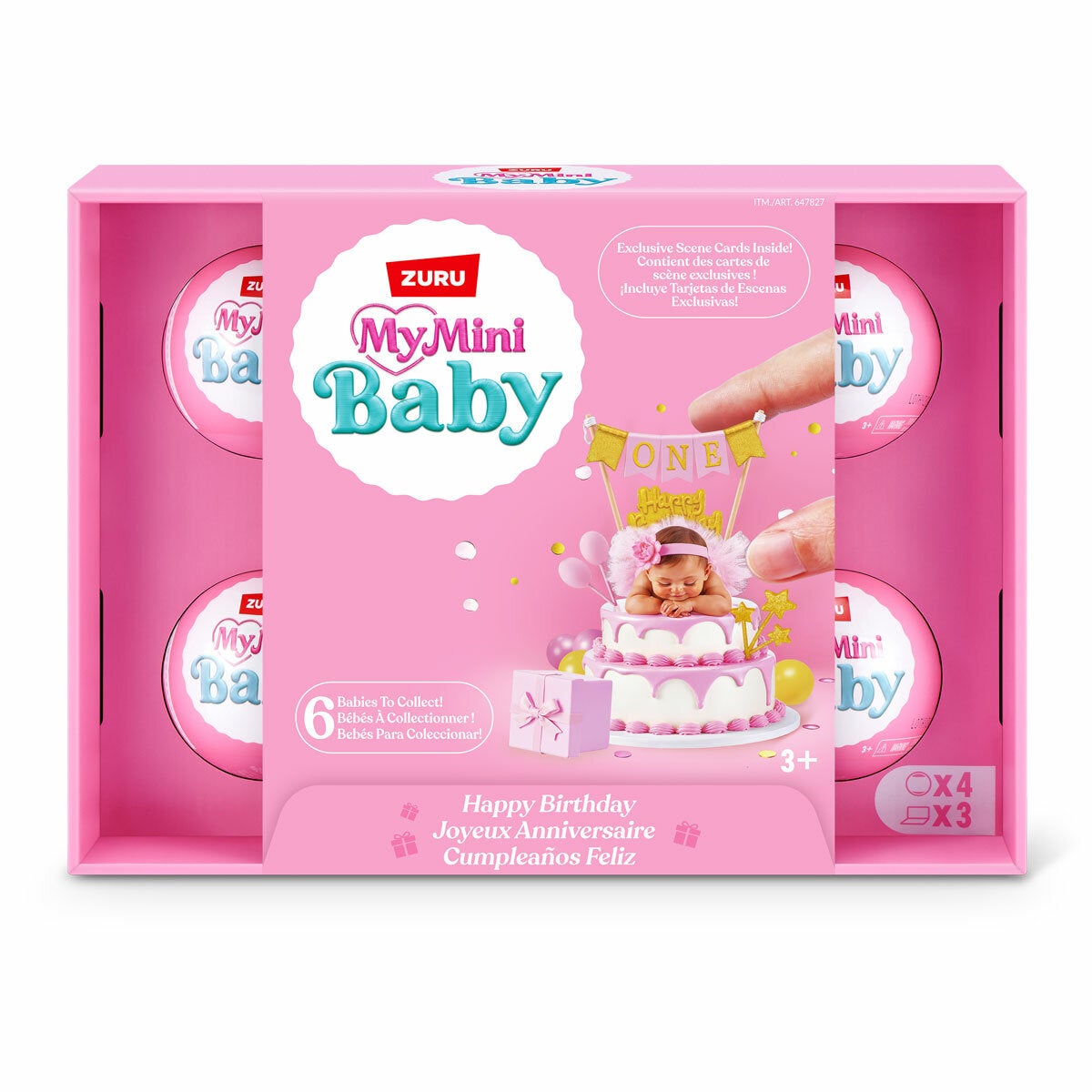 Zuru My Mini Baby - My Birthday - 4 pack (4+ Years) Zuru My Mini Baby - My Birthday - 4 pack (4+ Years)
