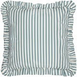 Wylder Millie Ruffle Blue Striped Indoor Outdoor Cushion, 50 x 50 cm