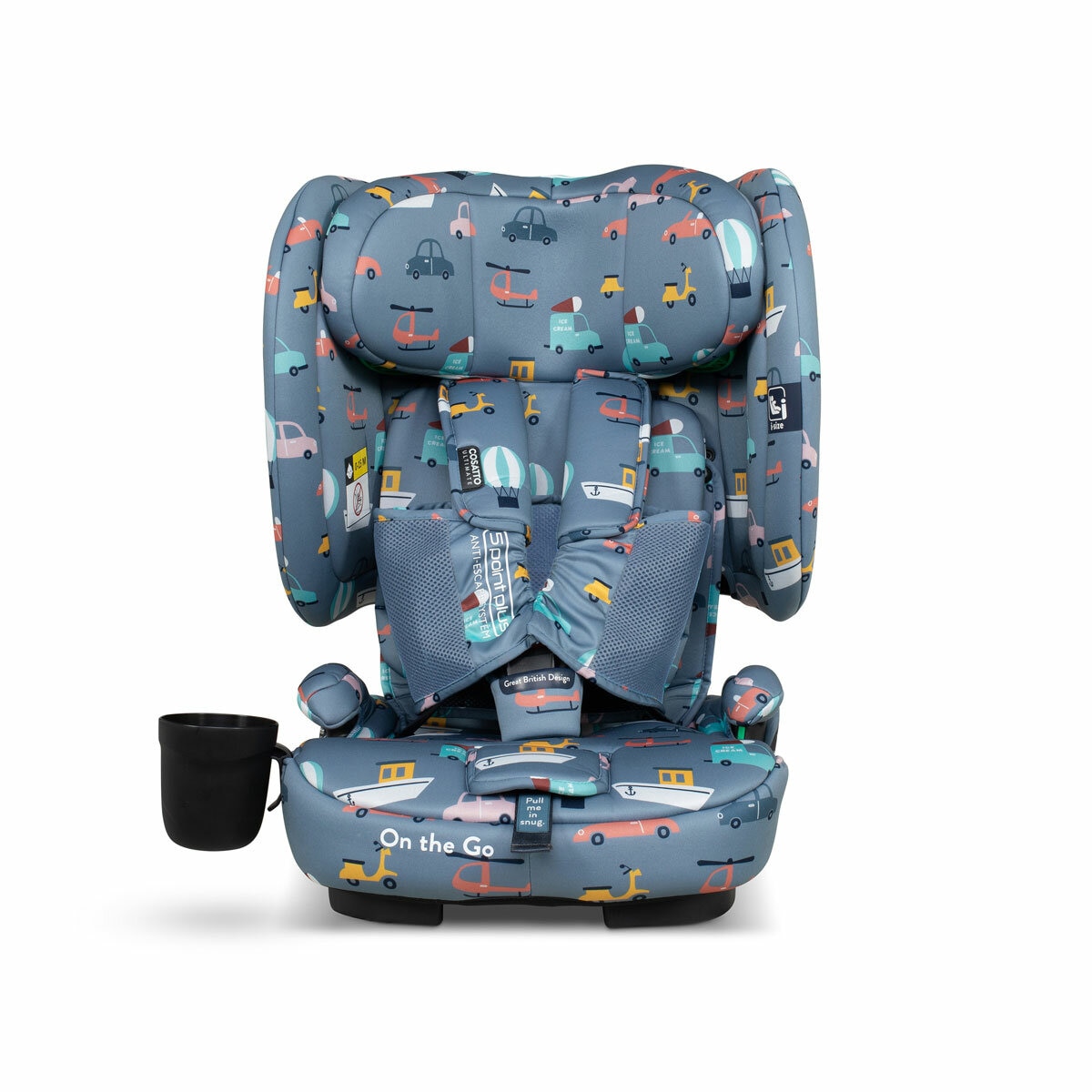 Cosatto On The Go i-Size Travel Car Seat in 4 Designs
