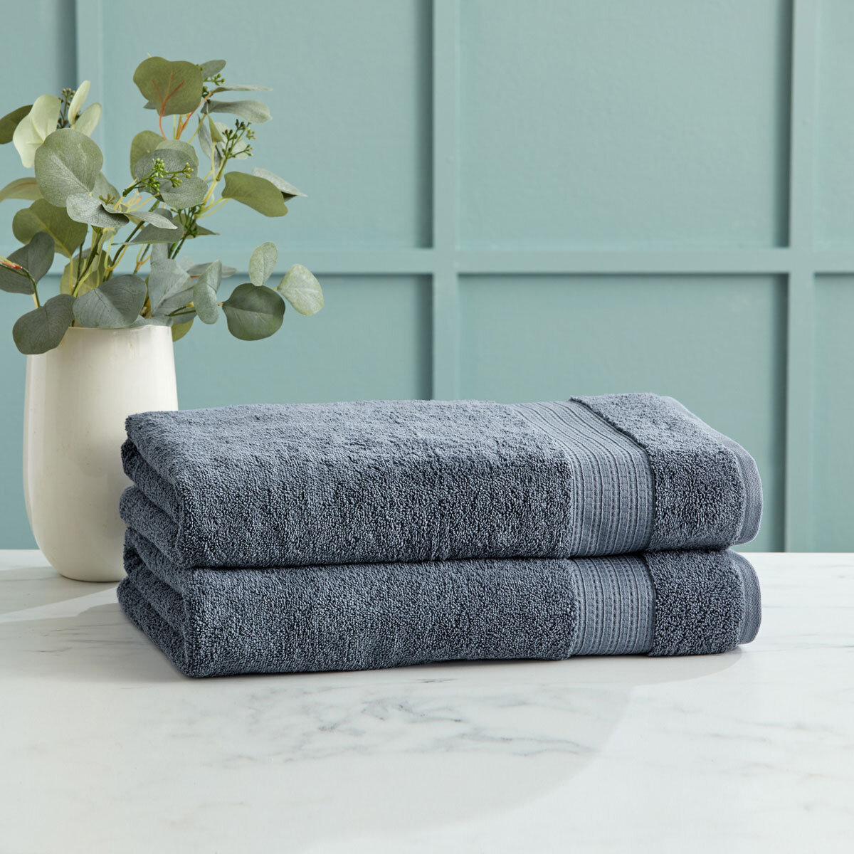 flintstone blue bath towel