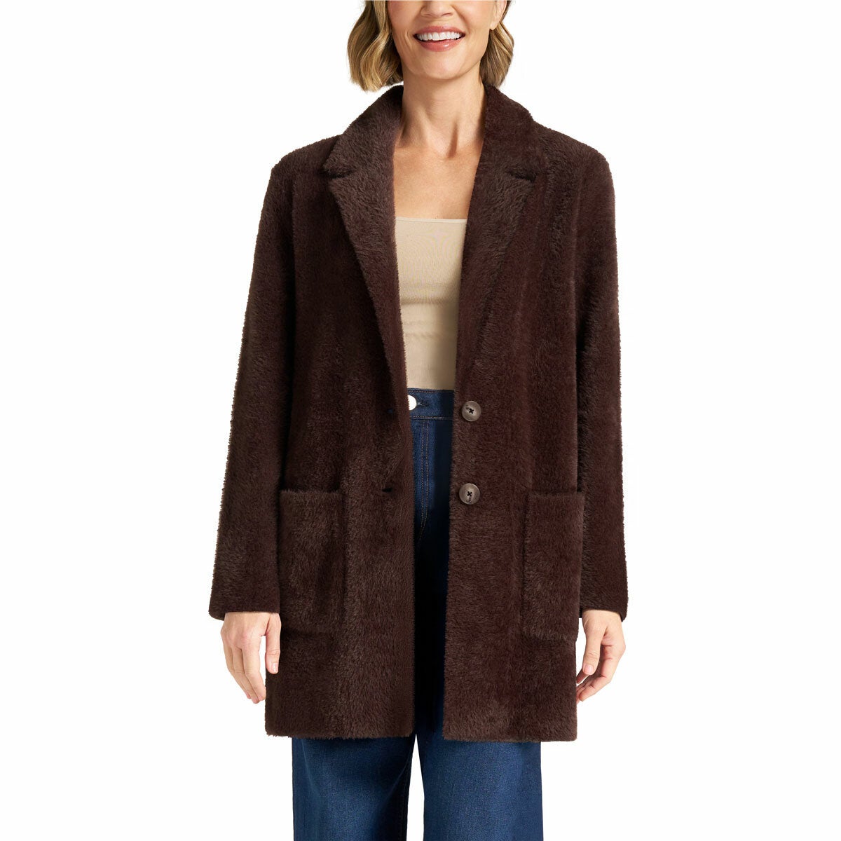 Matty M Women's Plush Coatigan