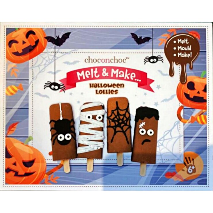 Choc on Choc Melt and Make Halloween Lollies, 2 x 300g Choc on Choc Melt and Make Halloween Lollies, 2 x 300g
