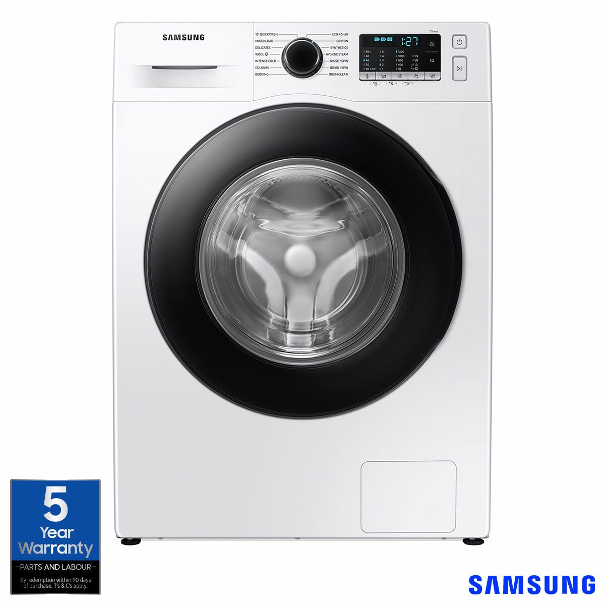 Samsung Series 5 SpaceMax™ WW11BGA046AEEU, 11kg, 1400rpm, Washing Machine, A Rated in White Samsung Series 5 SpaceMax™ WW11BGA046AEEU, 11kg, 1400rpm, Washing Machine, A Rated in White
