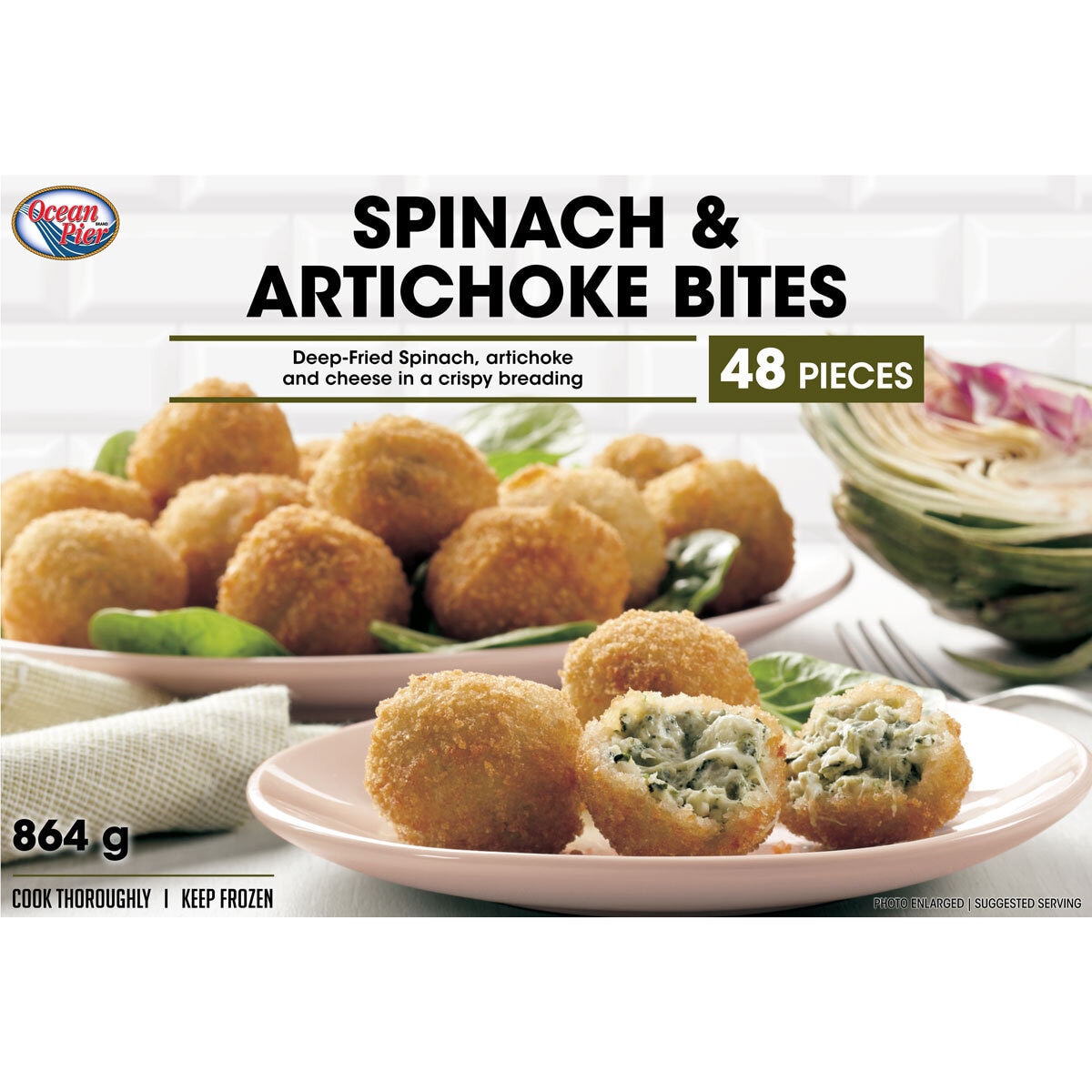 Ocean Pier Spinach & Artichoke Bites, 864g