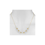 8-8.5mm Cultured Freshwater White Pearl Necklace, 18ct Yellow Gold