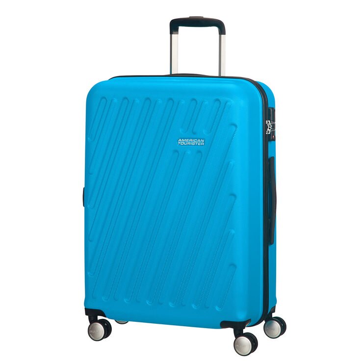 American Tourister Hypercube 3 Piece Hardside Suitcase Set, Light Blue