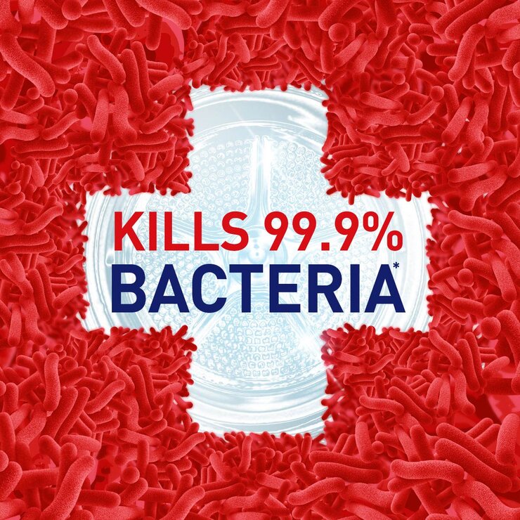 Kills 99.9% Bacteria