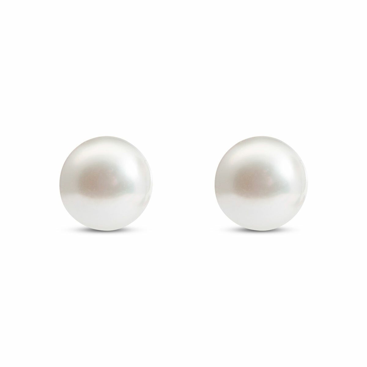 8.5-9mm Akoya White Pearl Earrings, 14ct White Gold 8.5-9mm Akoya White Pearl Earrings, 14ct White Gold