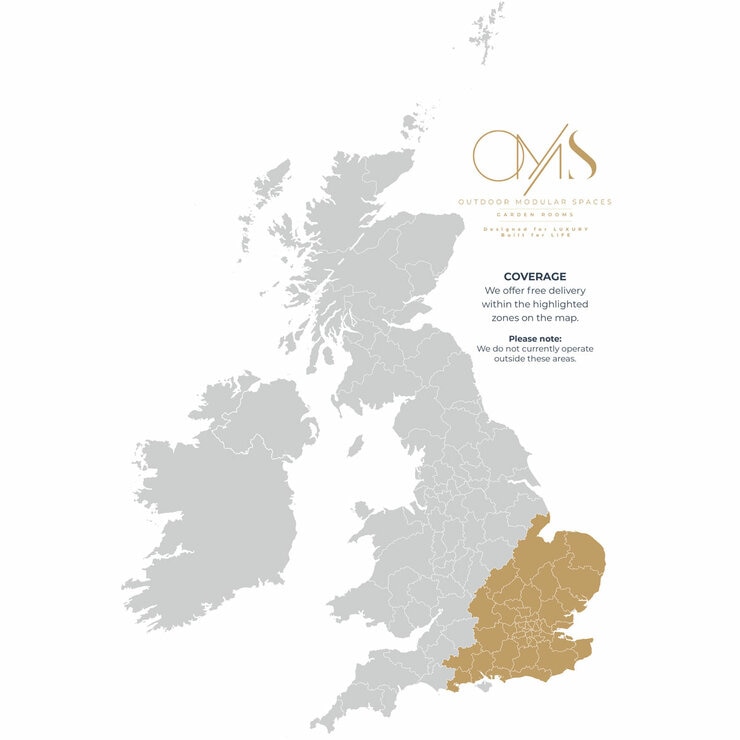 The Soho Garden Room Installed by Outdoor Modular Spaces, Available 15sqm up to 30qm