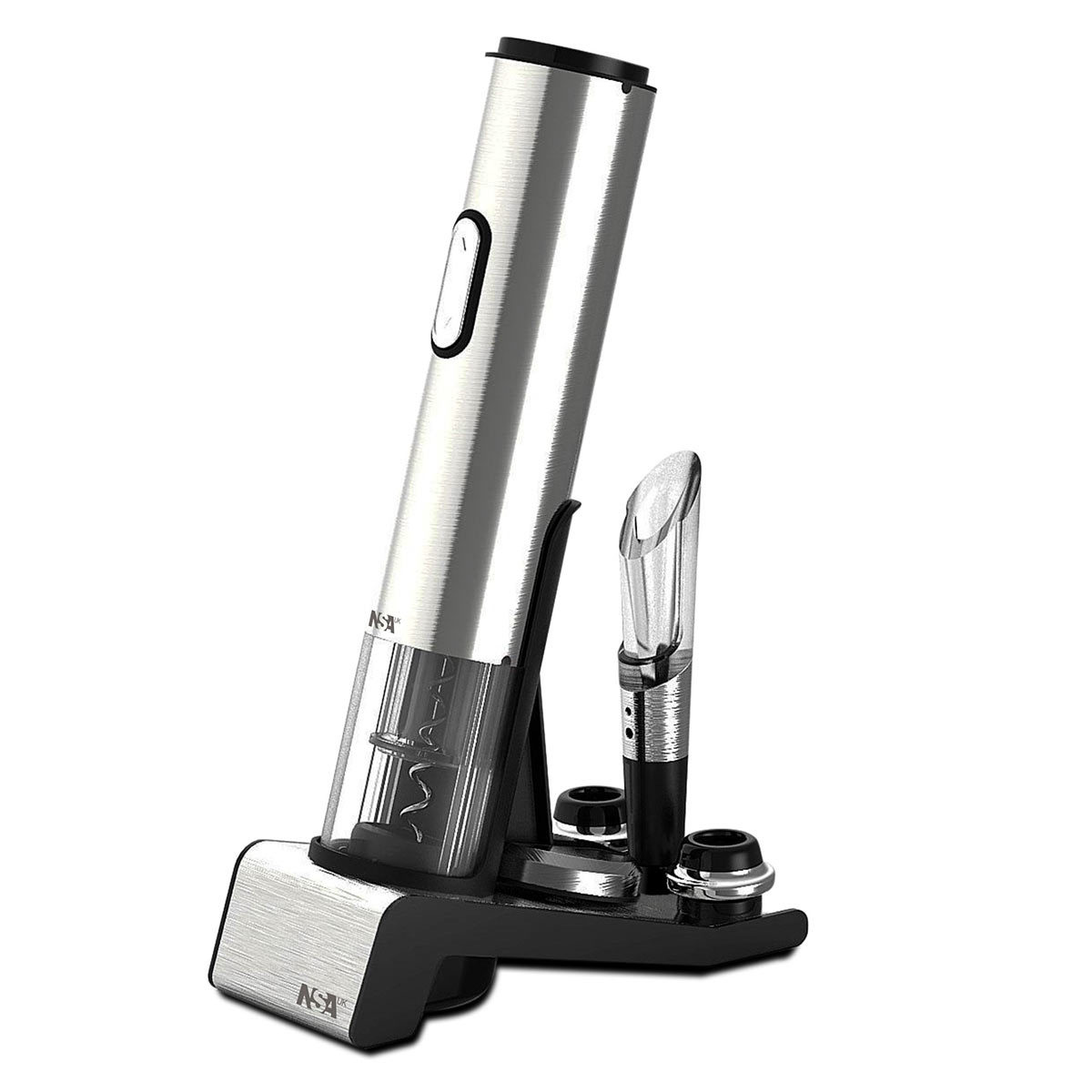 NSA 2-in-1 Rechargeable Electric Corkscrew and Wine Preserver W-RCWS1-SS
