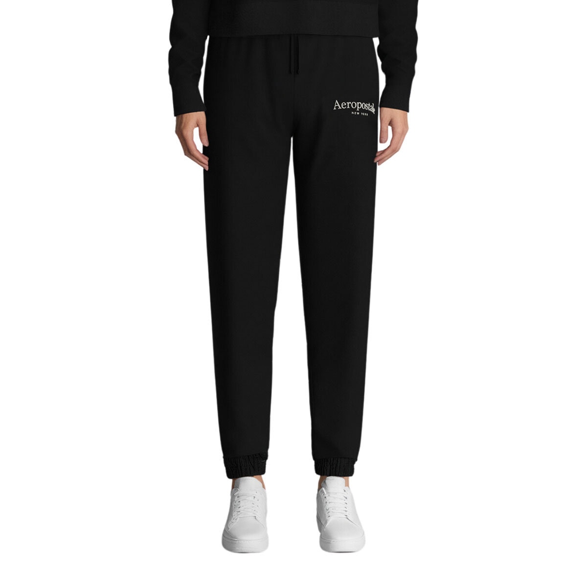 Aeropostale Ladies Embroidered Jogger in Black